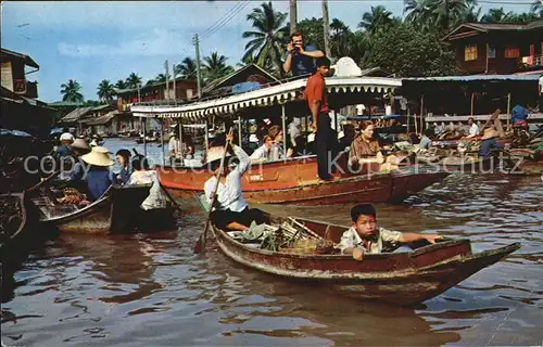 Bangkok Wat Sai Floating Market Kat. Bangkok