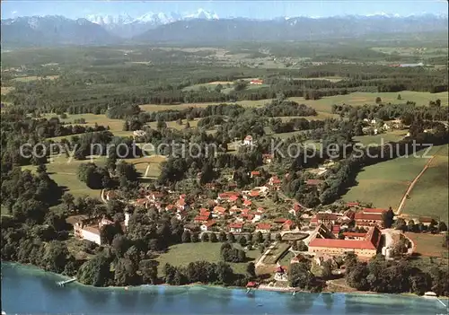 Bernried Starnberger See Fliegeraufnahme Kat. Bernried