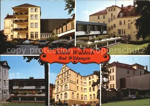 Bad Wildungen Klinik Waldeck Teilansichten Kat. Bad Wildungen