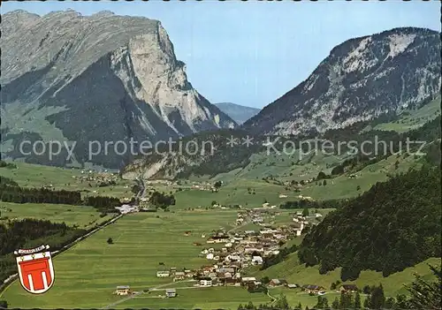 Schoppernau Vorarlberg gegen Au und Kanisfluh Alpenpanorama Branz Karte Nr 676 Kat. Schoppernau