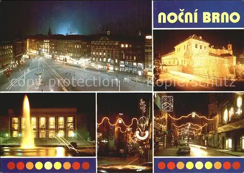 Bruenn Brno Stadtansichten bei Nacht