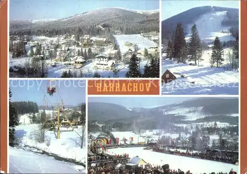 Harrachov Harrachsdorf Sessellift Teilansicht Skistadion Kat. Harrachsdorf