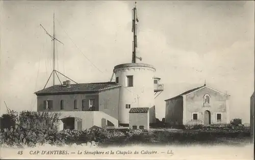 Cap d Antibes Semaphore Chapelle du Calvaire / Antibes /Arrond. de Grasse