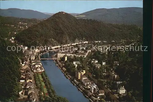 Bad Ems Fliegeraufnahme Teilansicht Lahnaufwaerts Kat. Bad Ems