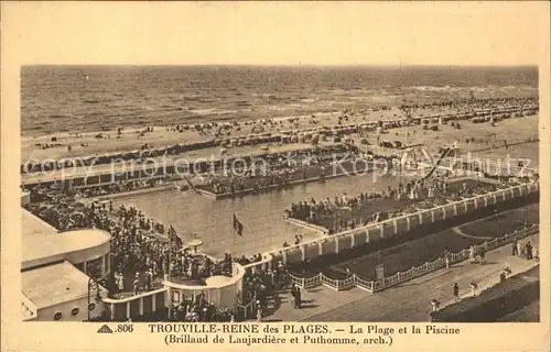 Trouville sur Mer Reine des Plages La Plage et la Piscine Kat. Trouville sur Mer