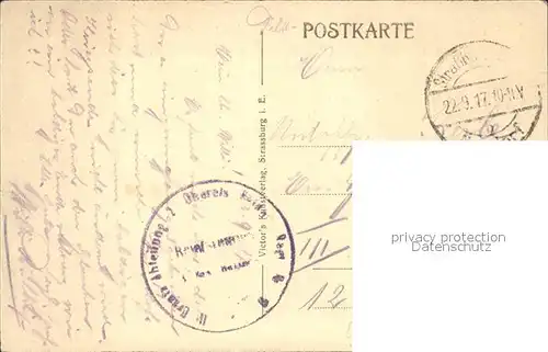 Strassburg Elsass Hauptpostamt La Poste Kat. Strasbourg