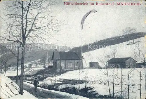 Markirch Huettenbetrieb im Rauenthal Winterpanorama Deutsche Reichspost Kat. Sainte Marie aux Mines