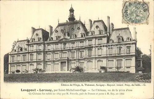 Longpont sur Orge Chateau de Lormoy Schloss Kat. Longpont sur Orge