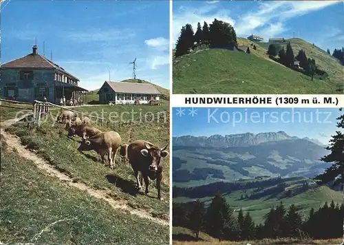 Hundwilerhoehe Dorfpartie Landschaftspanorama / Hundwiler Hoehe /Rg. Gais