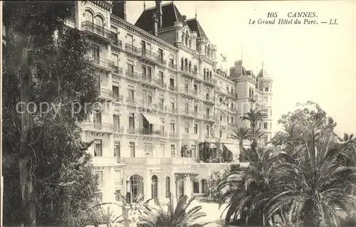 Cannes Alpes Maritimes Grand Hotel du Parc Kat. Cannes