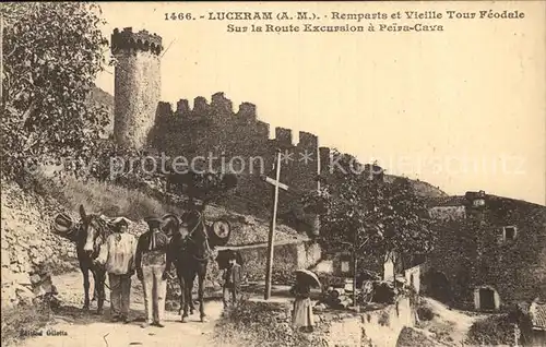 Luceram Remparts et Vieille Tour Feodale Kat. Luceram