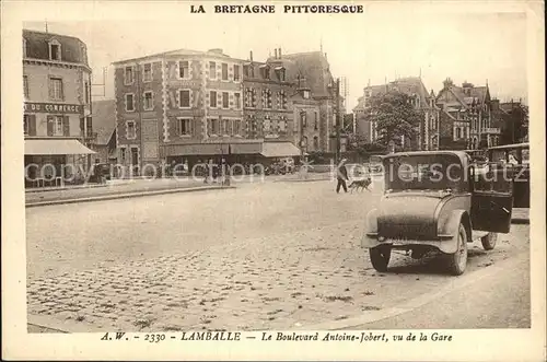 Lamballe Boulevard Antoine Jobert vu de la Gare Voiture Kat. Lamballe