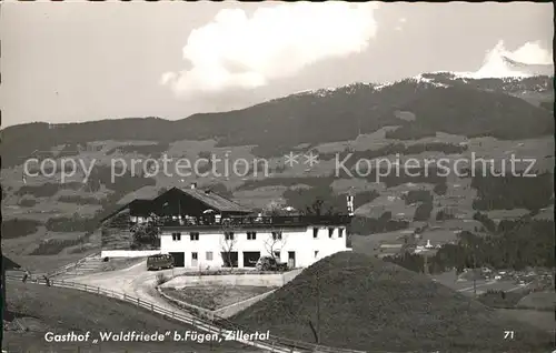 Fuegen Gasthof Waldfriede Panorama / Fuegen Zillertal /Tiroler Unterland