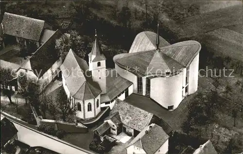 Kaelberau Wallfahrtskirche der Mutter Gottes zum rauhen Winde Fliegeraufnahme / Alzenau i.UFr. /Aschaffenburg LKR