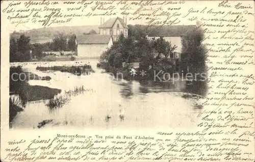 Mussy sur Seine Vue prise du Pont d Auberive Kat. Mussy sur Seine