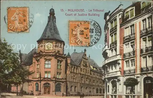 Mulhouse Muehlhausen Tribunal Gerichtsgebaeude Kat. Mulhouse