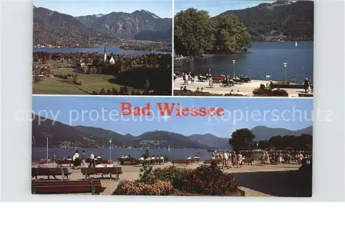 Bad Wiessee Panorama Tegernsee Promenade Alpen Kat. Bad Wiessee