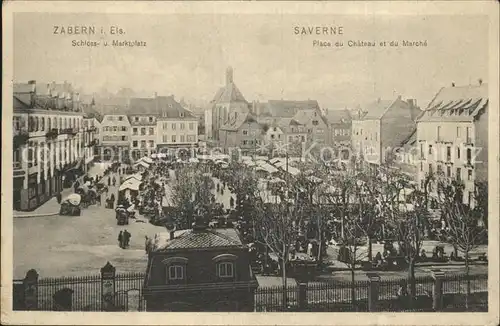 Zabern Saverne Schlossplatz Marktplatz