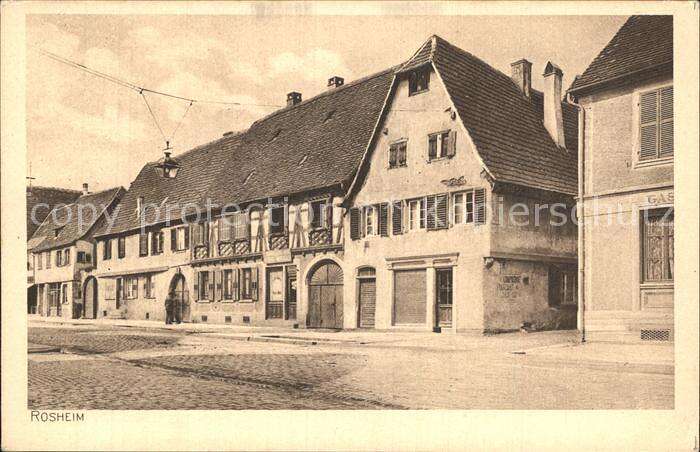 Ak Ansichtskarte Rosheim Elsass Lothringen Auberge De Cerf Kat Rosheim Nr Kb59423 Oldthing Ansichtskarten Bas Rhin