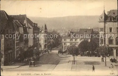 Saverne Bas Rhin Alsace Place du Marche Kat. Saverne