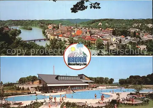 Wasserburg Inn Schwimmbad Kat. Wasserburg a.Inn