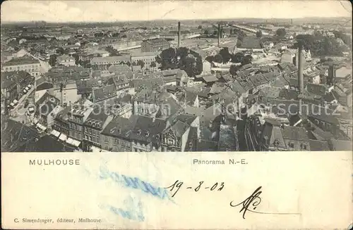 Mulhouse Muehlhausen Panorama Kat. Mulhouse