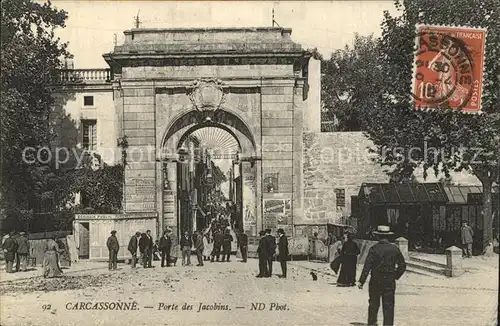 Carcassonne Porte des Jacobins Kat. Carcassonne