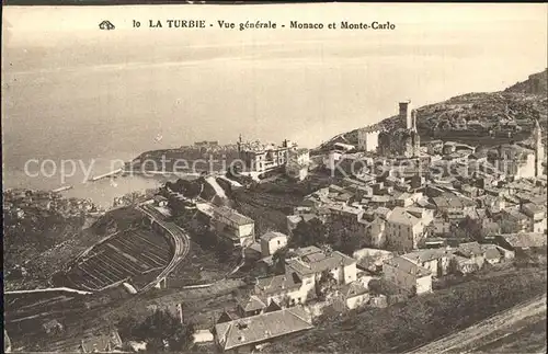 La Turbie Vue generale Monaco et Monte Carlo Kat. La Turbie