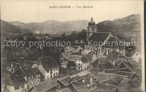 Saint Amarin Haut Rhin Alsace Vue generale Eglise les Vosges Kat. Saint Amarin