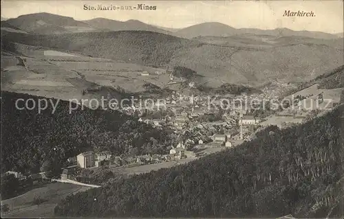 Markirch Panorama Vogesen Les Vosges Kat. Sainte Marie aux Mines