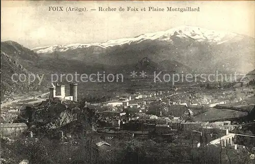 Foix Rocher de Foix et Plaine Montgaillard Kat. Foix