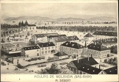 Wolxheim Moulins Panorama Greiner ETAT Kat. Wolxheim