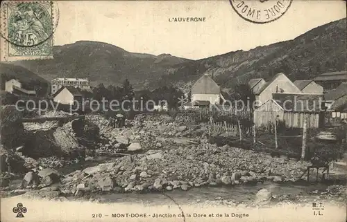 Mont Dore Puy de Dome Jonction de la Dore et de la Dogne Kat. Mont Dore