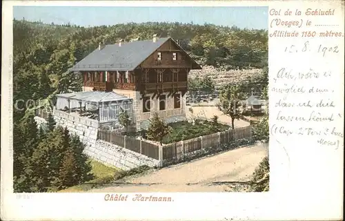 La Schlucht Munster Chalet Hartmann Kat. Gerardmer