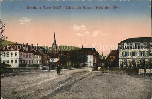 Sennheim Schlachten August September 1914 Kat. Cernay