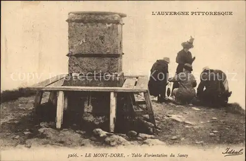 Le Mont Dore Puy de Dome Table d orientation du Sancy Collection l Auvergne Pittoresque