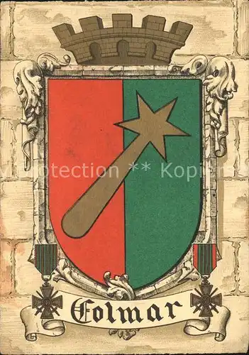 Colmar Haut Rhin Elsass Wappen Kat. Colmar