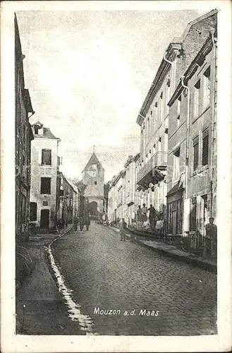 Mouzon Ardennes Stadtansicht Kat. Mouzon