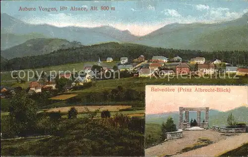 Aubure Haut Rhin Panorama Belvedere Prinz Albrecht Blick  Kat. Aubure