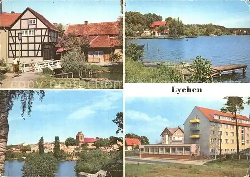 Lychen Malerwinkel Oberpfuhlsee Stadtsee FDGB Erholungsheim Bertold Brecht Kat. Lychen