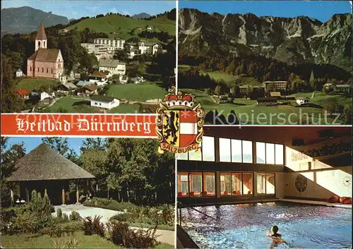 Duerrnberg Hallein Kuranstalt St Josef Kirche Hallenbad Park Kat. Hallein
