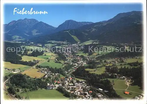Fieberbrunn Tirol Alpenpanorama Fliegeraufnahme Kat. Fieberbrunn