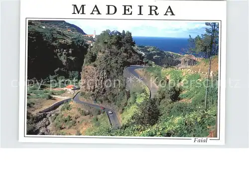 Faial Madeira Landschaftspanorama Meerblick Serpentinen