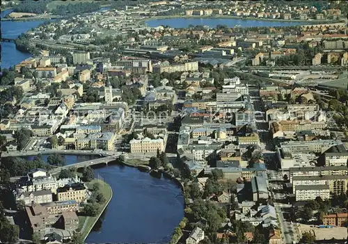 Karlstad Varmlands Lan Fliegeraufnahme Kat. Karlstad