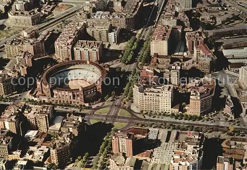 Barcelona Cataluna Fliegeraufnahme Piazza de toros Monumental Kat. Barcelona