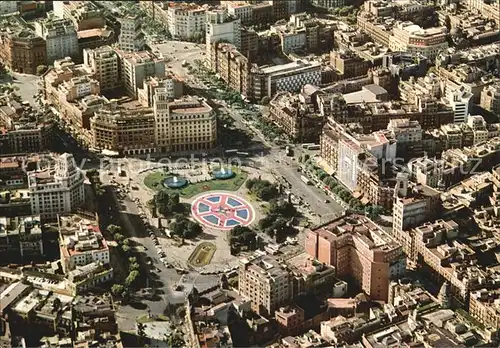 Barcelona Cataluna Fliegeraufnahme Plaza de Cataluna Kat. Barcelona