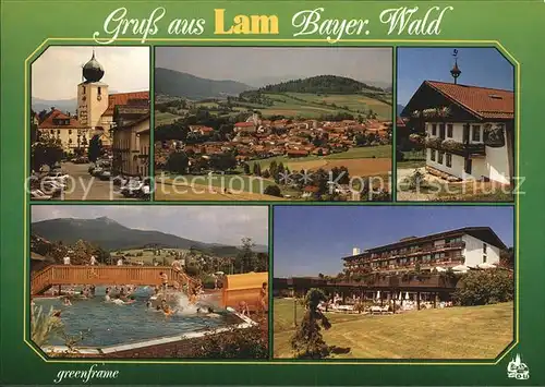 Lam Oberpfalz Schwimmbad Gasthaus Kat. Lam