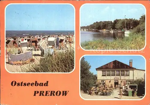 Prerow Ostseebad Strand Gasthaus Kat. Darss