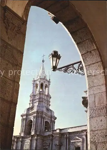 Arequipa The Cathedral`s Bell Tower Kat. Arequipa