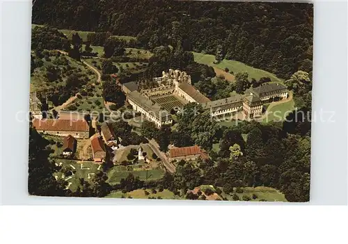 Arnsburg Hessen Kloster mit Ruine 13. Jhdt. Fliegeraufnahme Kat. Lich